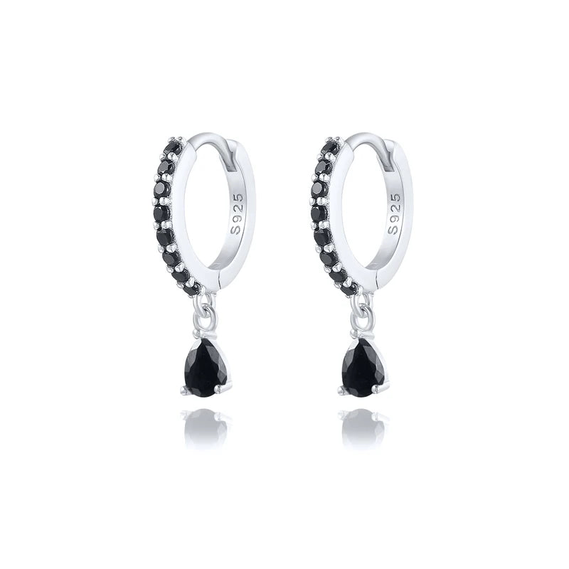 925 Sterling Colorful Multi-Styled/Color Small Round Drop Earrings