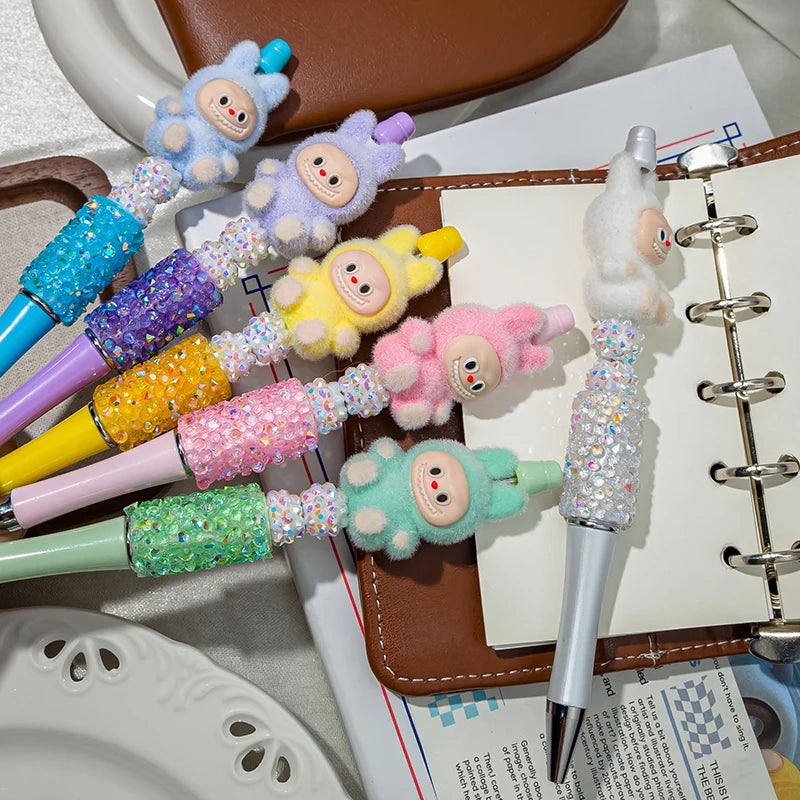Kawaii Rhinestone Beaded String Ballpoint Pens