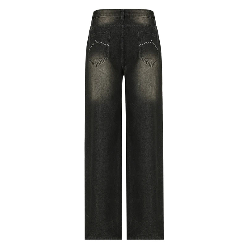 Y2K Baggy Pop American Retro Loose Denim Pants