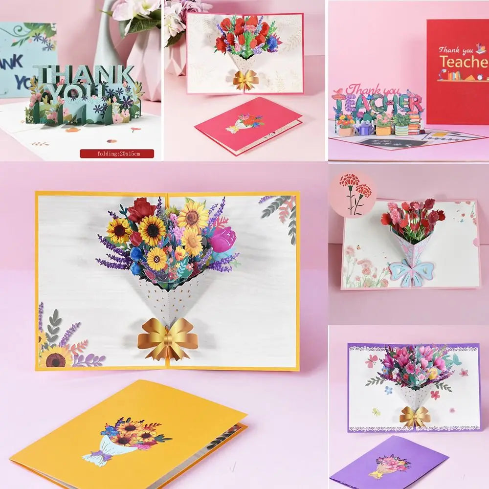 3D Bouquet Card Gift for Mother's Day