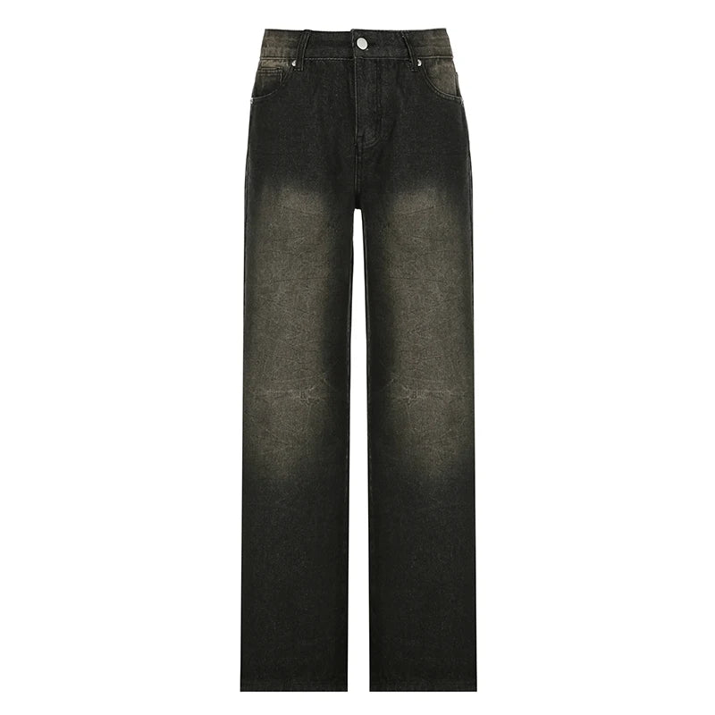 Y2K Baggy Pop American Retro Loose Denim Pants