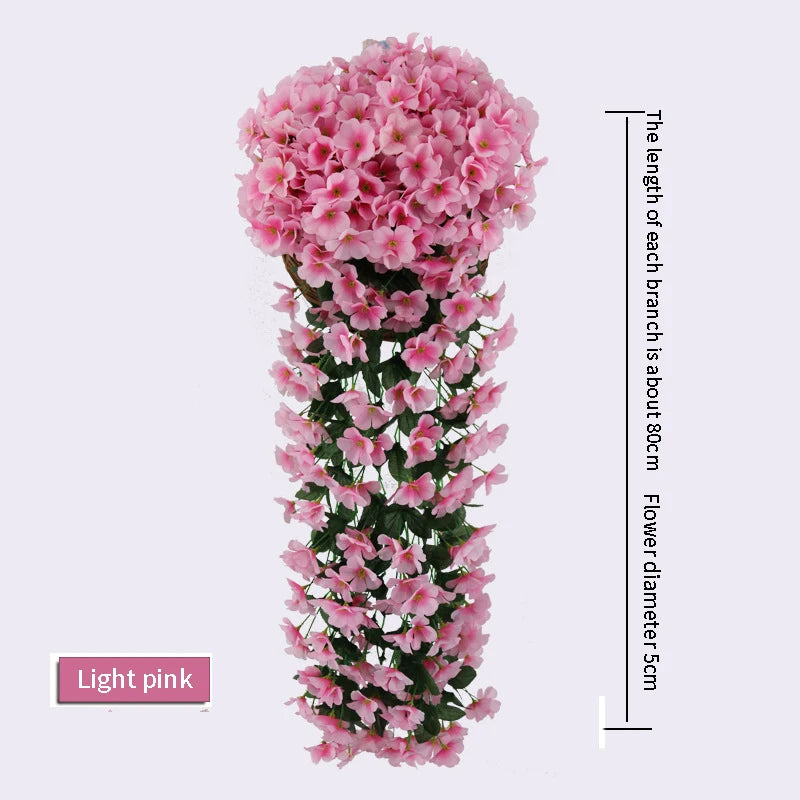 Multicolored Artificial Flower Hanging Orchid Wall Decoration