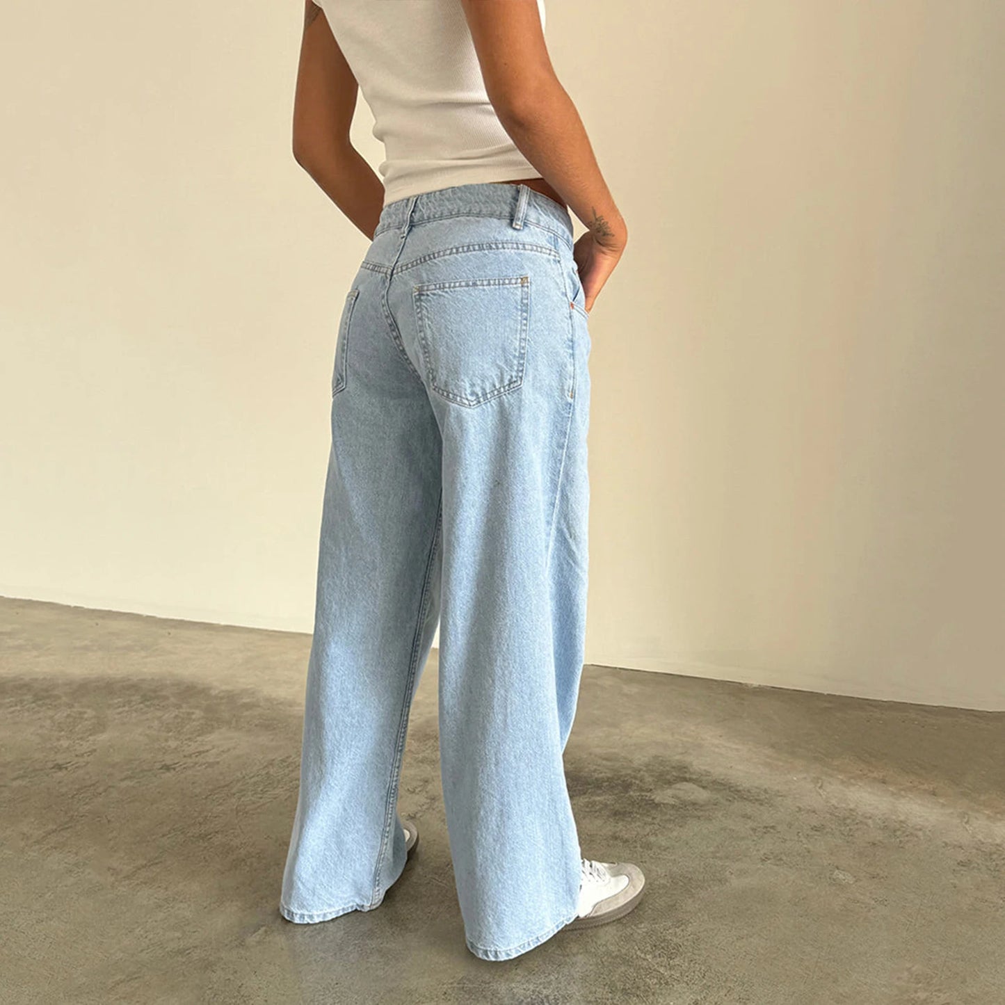 Y2k Vintage Low Waist Denim Jeans