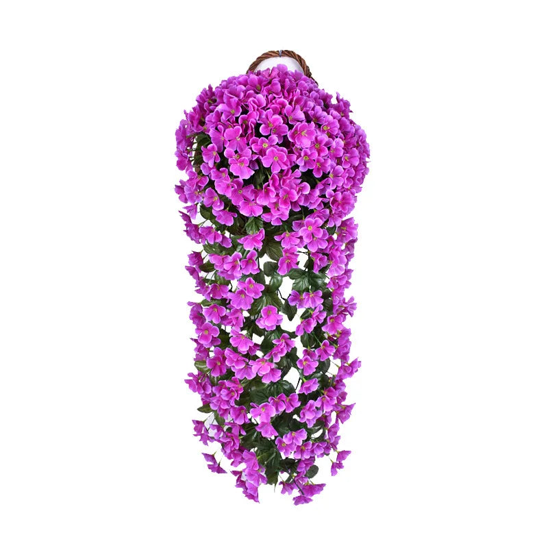Multicolored Artificial Flower Hanging Orchid Wall Decoration