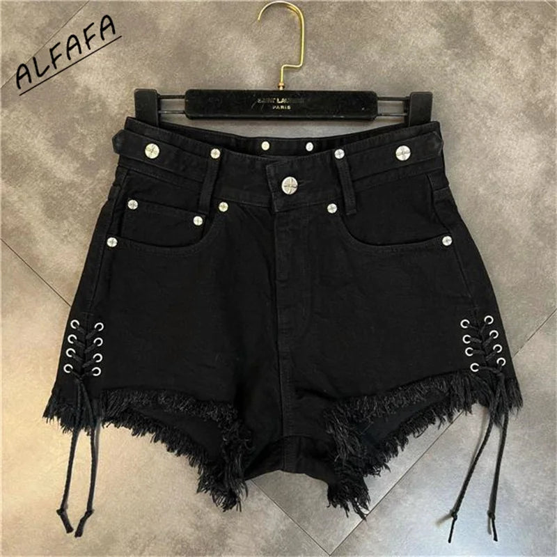 Y2K Cross Pocket High Waist Emo Streetwear Shorts