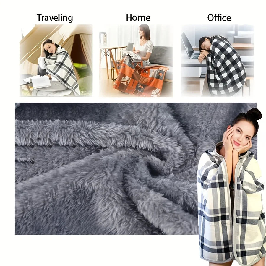 Wearable Comfy Flannel Blanket
