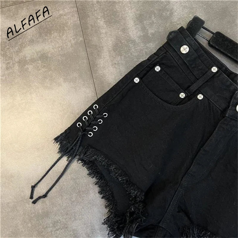 Y2K Cross Pocket High Waist Emo Streetwear Shorts