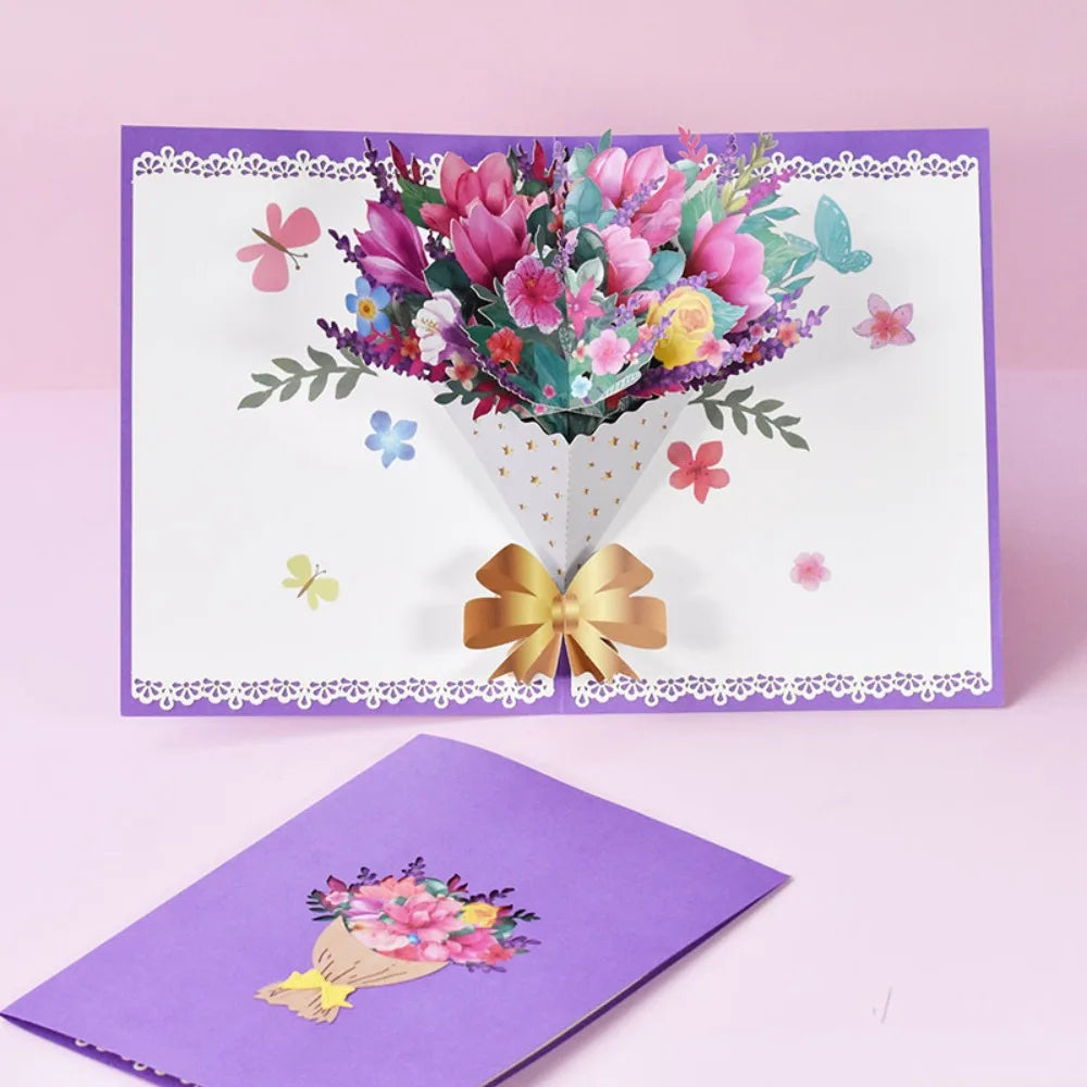 3D Bouquet Card Gift for Mother's Day