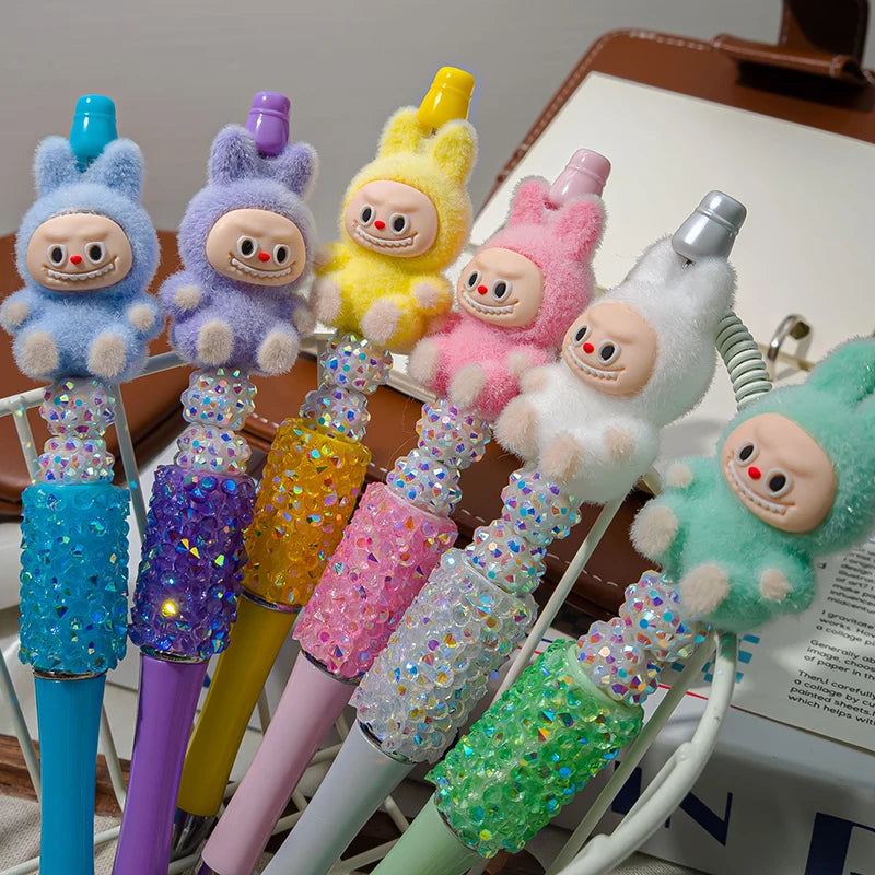 Kawaii Rhinestone Beaded String Ballpoint Pens
