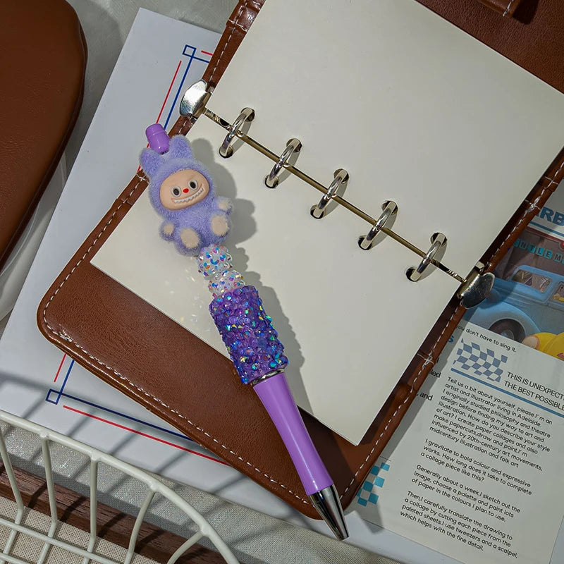 Kawaii Rhinestone Beaded String Ballpoint Pens