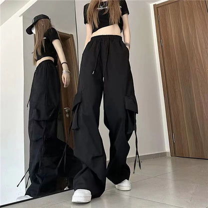 Women Cargo Casual High Waist Hip-hop Trousers