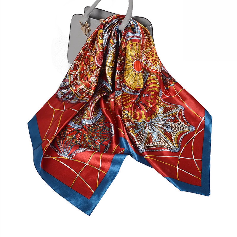 Silk Printed Rose Scarf