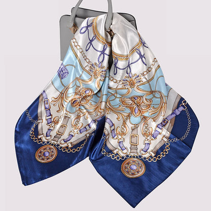 Silk Printed Rose Scarf