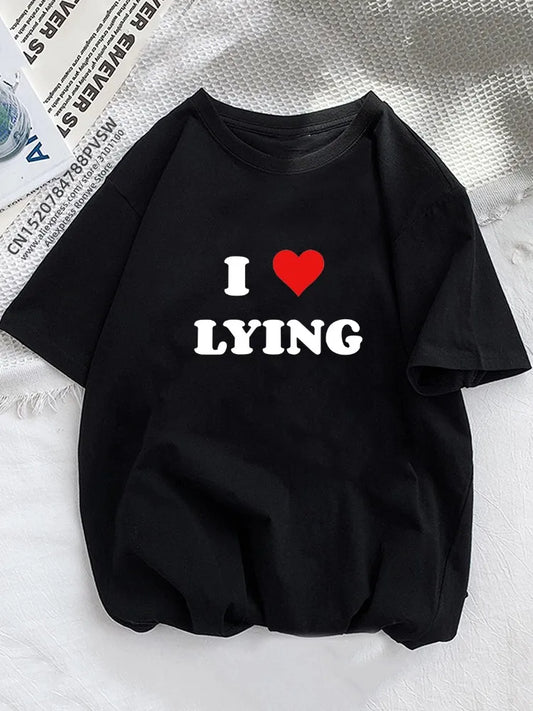 Women's Emo Boy Heart Graphic Printed T-Shirt
