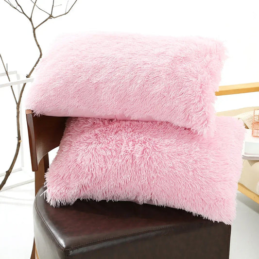 1pc Soft Fur Multi-Colored Pillow Covers