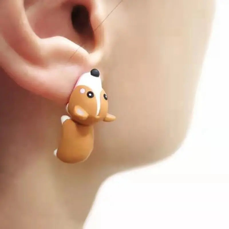 1pcs Animal Mini Bite Earrings