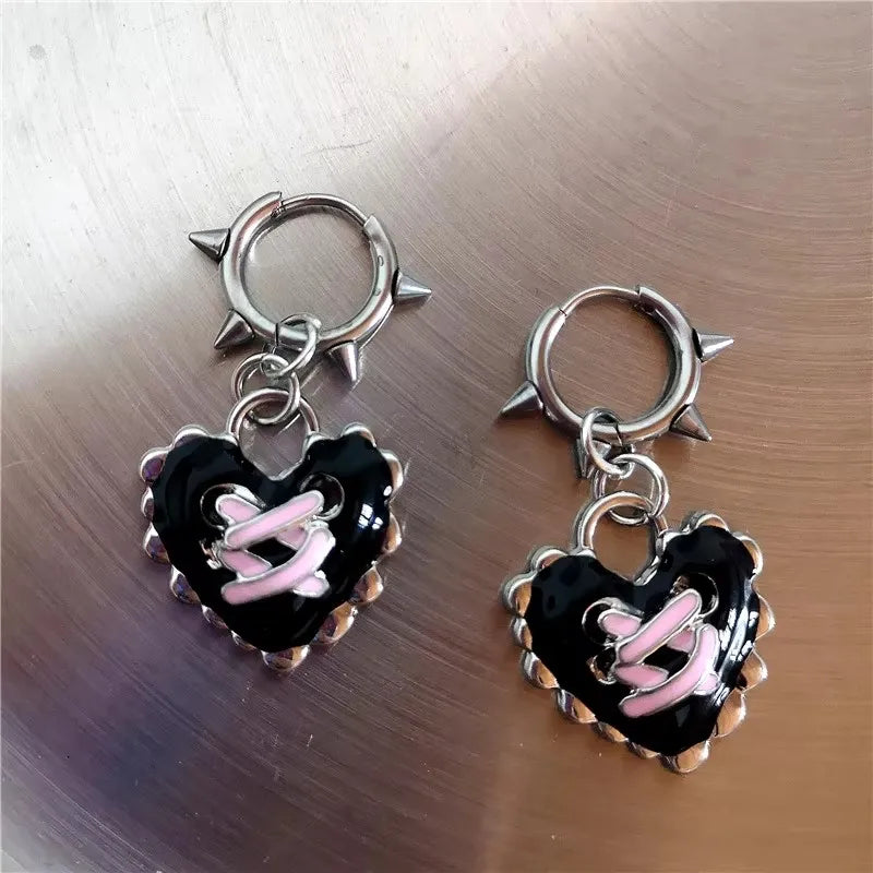 Y2K Bowknot Korean Fashion Cute Hoop Earring Fashion Set Pieces