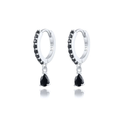 925 Sterling Colorful Multi-Styled/Color Small Round Drop Earrings