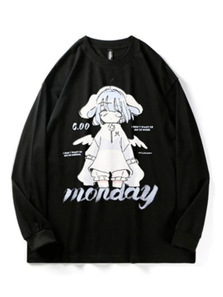 Fly Angel Mini Harajuku Anime Girl Kawaii Sweater