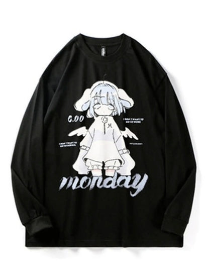Fly Angel Mini Harajuku Anime Girl Kawaii Sweater