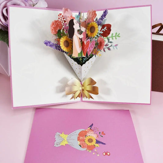 3D Bouquet Card Gift for Mother's Day