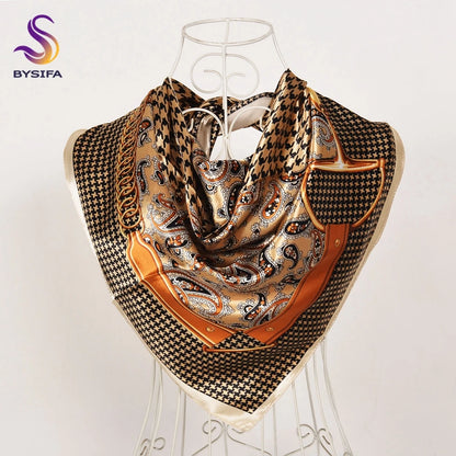 Silk Printed Rose Scarf