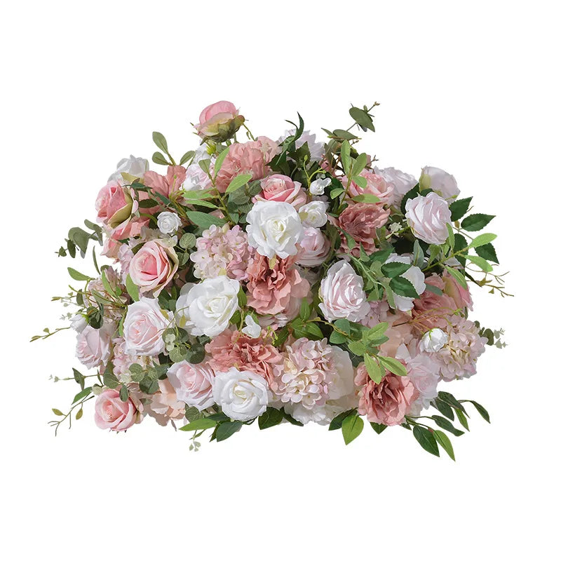 Uflower Pink Rose Artificial Ball Table Centerpiece for Event Decor Silk Flowers