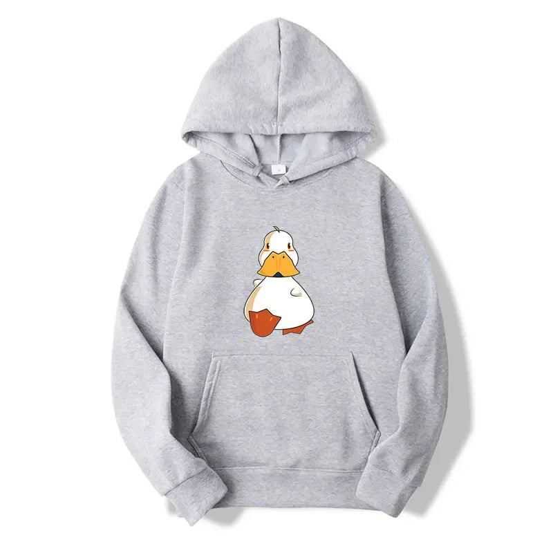 Cartoon Duckling Printed Hoodie Sport Wear