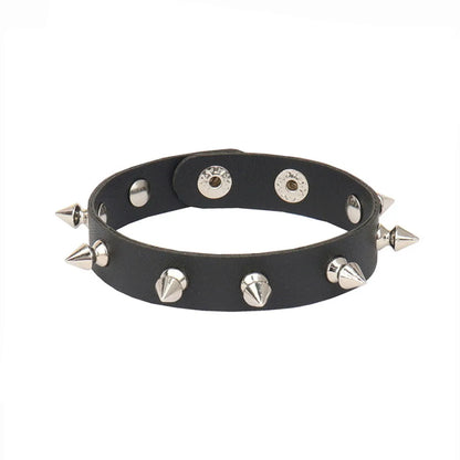 Dark Gothic Punk Star Leather Bracelet Sets