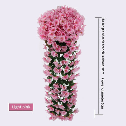 Multicolored Artificial Flower Hanging Orchid Wall Decoration