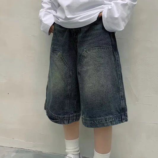 Y2K Vintage Washed Jean Shorts High Waist