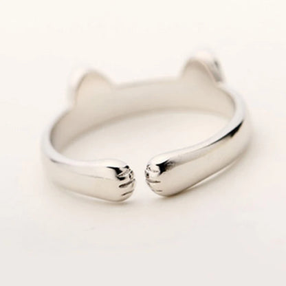 Cute Cat Ear Paw Finger Rings