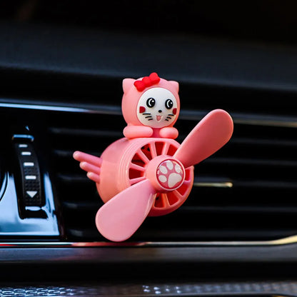 Captain Pilot Kitty & Bear Car Air Freshener
