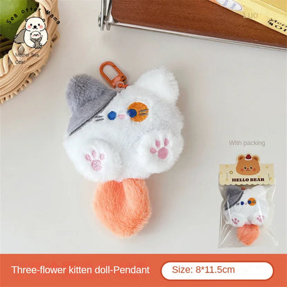 Plush Doll Animal Pendants for Keychains