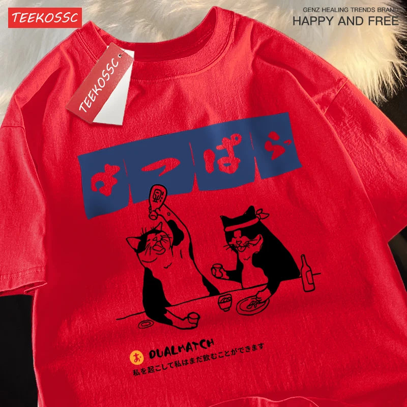Sushi Bar Harajuku Graphic Cat Tee