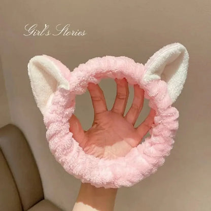 Soft Coral Cat Plush Headband