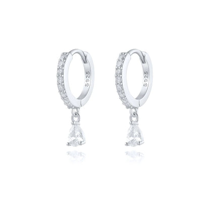 925 Sterling Colorful Multi-Styled/Color Small Round Drop Earrings