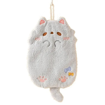 Cartoon Tanuki Cat Hanging Towels