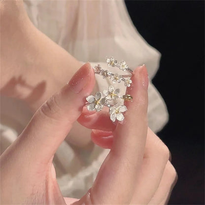 Summer Vintage Flower Rings