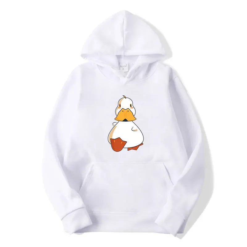 Cartoon Duckling Printed Hoodie Sport Wear