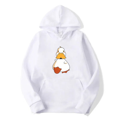 Cartoon Duckling Printed Hoodie Sport Wear