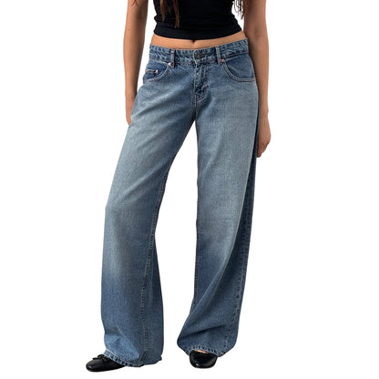 Y2k Vintage Low Waist Denim Jeans