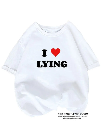 Women's Emo Boy Heart Graphic Printed T-Shirt