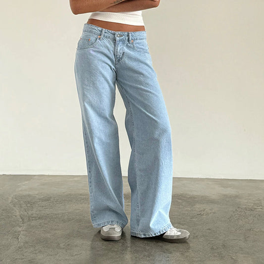 Y2k Vintage Low Waist Denim Jeans