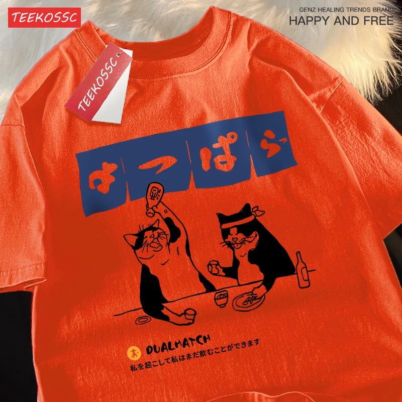Sushi Bar Harajuku Graphic Cat Tee