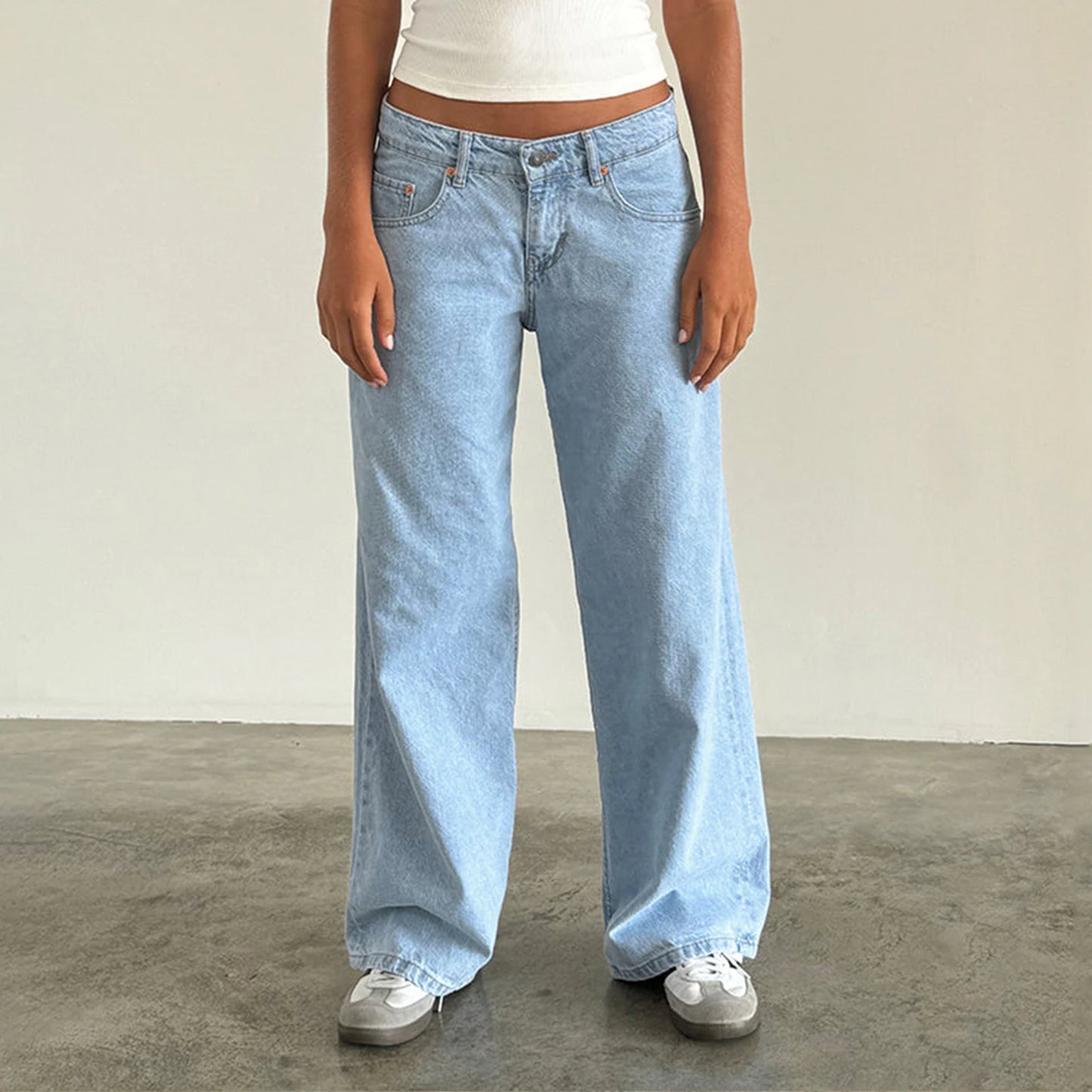 Y2k Vintage Low Waist Denim Jeans