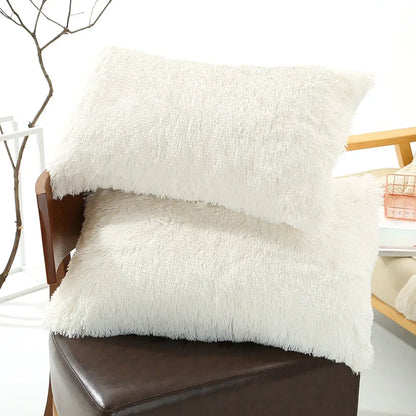 1pc Soft Fur Multi-Colored Pillow Covers