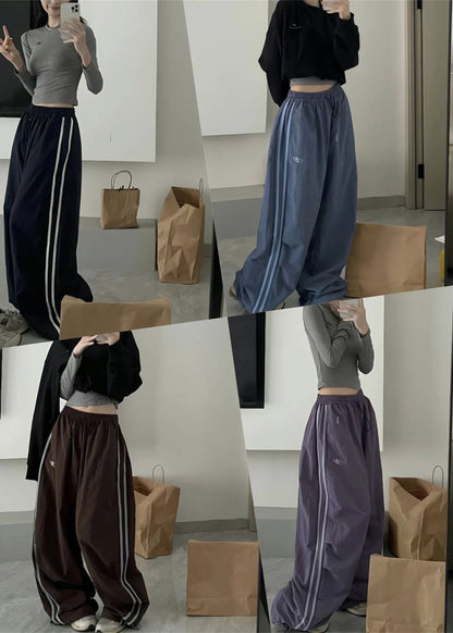 Multi-Colored Vintage Wide Leg Vintage Cargo Pants