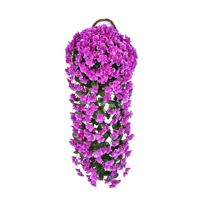 Multicolored Artificial Flower Hanging Orchid Wall Decoration