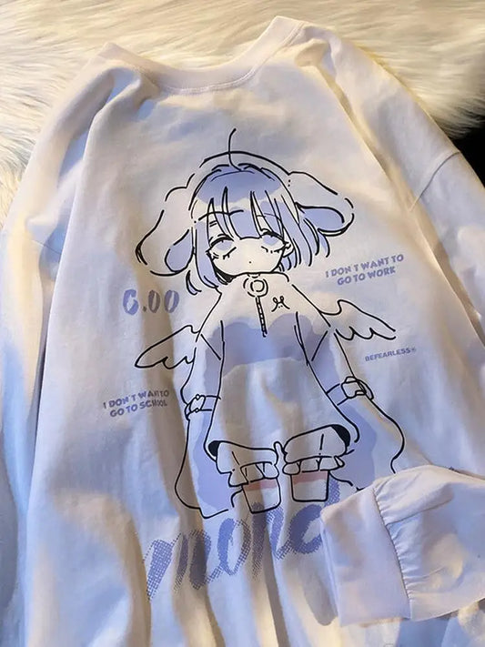 Fly Angel Mini Harajuku Anime Girl Kawaii Sweater